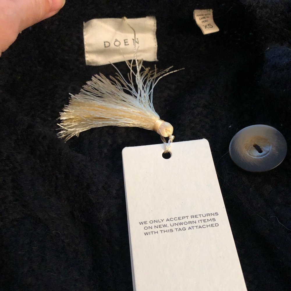 **SOLD** NWT Dôen Mesa Cardigan in Black - Picture 9 of 9